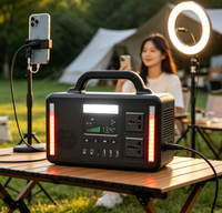 Générateur solaire portable TSX 300W MPPT avec batterie LiFePO4, alimentation d'urgence, onde sinusoïdale pure, pour la maison, l'extérieur, la voiture, sans fil