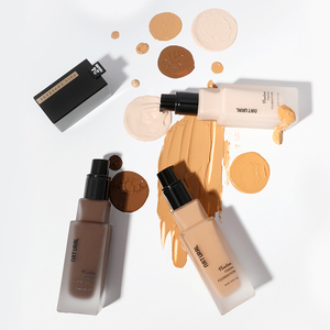 <span class=keywords><strong>Base</strong></span> de Maquillaje Líquida de Cobertura Total a Prueba de Agua para Piel Oscura, Fabricantes OEM - Product Image 2