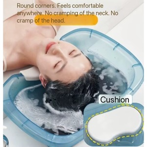 Modern Design Salon Hair Washing Sink with Adjustable Height Water Circulation Spa Head & Accessories for Hotels - Product Image 3