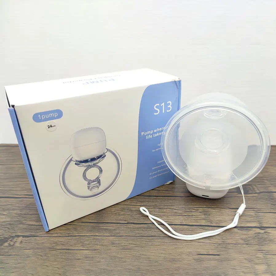 New Arrivals Wireless Milk Storage Breast Pump Collector Baby Feeding Natural Silicone 180ml Hands Free Wearable Breast Pump
