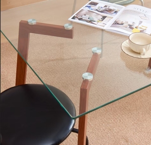 <span class=keywords><strong>Table</strong></span> à manger rectangulaire en verre trempé de <span class=keywords><strong>haute</strong></span> qualité, style design moderne pour la maison ou l'appartement à usage hôtelier - Product Image 4