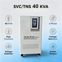 Stabilisateur de tension TNS_40KVA à commande automatique, directement du fabricant, personnalisable pour atelier/usine
