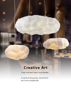 Design moderno semplice nuvola bianca <span class=keywords><strong>lampadario</strong></span> per soggiorno camera da letto per bambini negozio di arredamento Hotel - Product Image 2