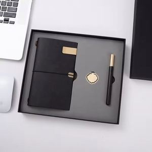 Cuaderno de Cuero de Alta Calidad con Tapa Blanda, Diario Personalizado con Bolígrafo, Marcador, Botón y Juego de Cuadernos, Regalo Corporativo, Artículos de Recuerdo - Product Image 3