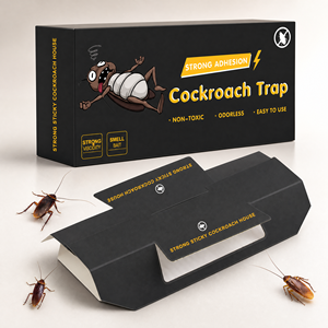 Trampa de pegamento <span class=keywords><strong>para</strong></span> <span class=keywords><strong>cucarachas</strong></span> preceñida, plegable, con forma de casa de papel, de alta viscosidad, inodora, no tóxica, segura <span class=keywords><strong>para</strong></span> niños y mascotas. - Product Image 1