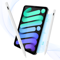 Stylet Actif Magnétique WENKU WKZP040B avec Rejet de la Paume, Recharge sans Fil via Port Type-C, Écriture Inclinable, Pointe Remplaçable pour iPad