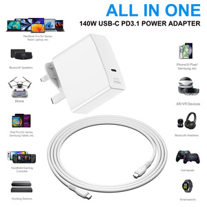 Gan PD-140W USB-C kích thước nhỏ 28v5a PD cáp 1.5m duy nhất cắm Cypress pd3.1 Power Adapter AC DC cung cấp điện. - Product Image 2