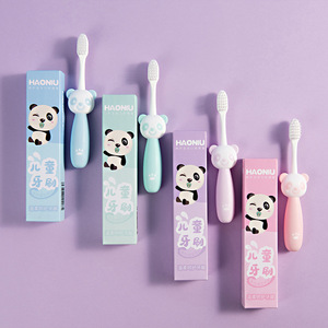 Cepillo de dientes para niños, cerdas suaves, manual, para niños de 1 a 8 años, con diseño de animales adorables, empaquetado individualmente - Product Image 3