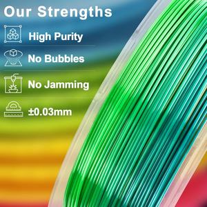 Creat3D <span class=keywords><strong>PETG</strong></span> Rainbow 1.75mm 1kg/スプール<span class=keywords><strong>PETG</strong></span>勾配3Dプリンターフィラメント - Product Image 3