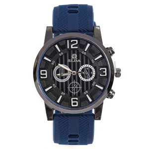 Montre décontractée pour homme, montre à quartz tendance, montre-bracelet à bracelet en silicone élégante et polyvalente - Product Image 3