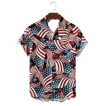 2024 estate moda ODM Logo personalizzato stampato camicia di flanella fantasia Chemise per gli uomini fornitura di un pezzo unico