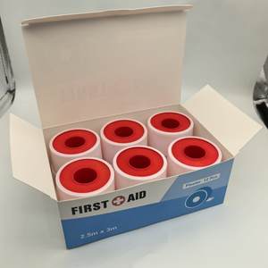 Tissu médical à bas <span class=keywords><strong>prix</strong></span> <span class=keywords><strong>Bande</strong></span> <span class=keywords><strong>de</strong></span> plâtre adhésif chirurgical d'oxyde <span class=keywords><strong>de</strong></span> zinc Ruban médical - Product Image 1