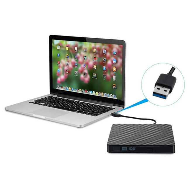 Newest External 3-in-1 Multi-function DVD Player USB 3.0 Type-C DVD RW Optical Drive CD/DVD ROM Drive for PC Laptop