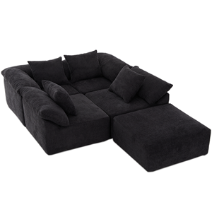 China Supplier's <b>Convertible</b> Sleeper Sofa <b>Bed</b> Compressed Free Combined Modular Sectional Couches Set for Hotel Living Room - Product Image 2