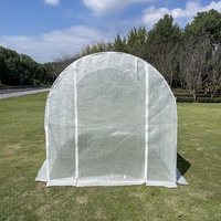 Kit de serres agricoles en polyéthylène faciles à assembler, structure en acier, blanc, protection UV, imperméable, respectueux de l'environnement