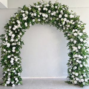 Arreglo Floral Artificial Personalizado para Boda de Otoño, Camino de Mesa con Flores en Color Naranja Quemado, Arco de Flores para Boda, Arco de Flores para Fiesta - Product Image 5
