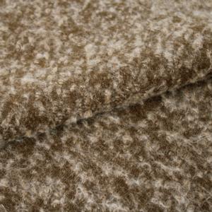 Vendeur chaud de haute qualité Super doux confortable Textile usine jolie Maillard Brown Style 42% laine 550GSM Boucle polaire Fabrbic - Product Image 5