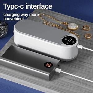 Machine de nettoyage portable pour la maison, nettoyeur ultrasonique Clean Pod de 450 ml, machine de nettoyage de bijoux pour bagues, lunettes, pinceaux de maquillage - Product Image 6