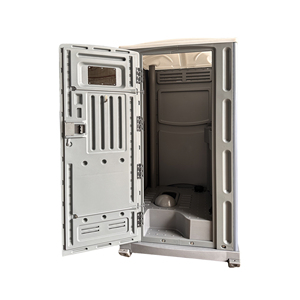 Cabine Sanitaire Mobile en PEHD Haute Résistance avec Poignée <span class=keywords><strong>WC</strong></span> Grise <span class=keywords><strong>pour</strong></span> Chantiers Extérieurs - Product Image 1