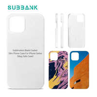 Casing HP Subbank Factory Magnet 3D Sublimation Coated PC  Blank untuk iPhone 14/15/16 Pro Max Plus, Cover HP Tipis