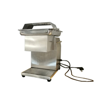 Nouvelle trancheuse à viande électrique de qualité professionnelle 220V, coupe-viande de bœuf, lames en acier inoxydable, épaisseur réglable, découpe automatique de la viande