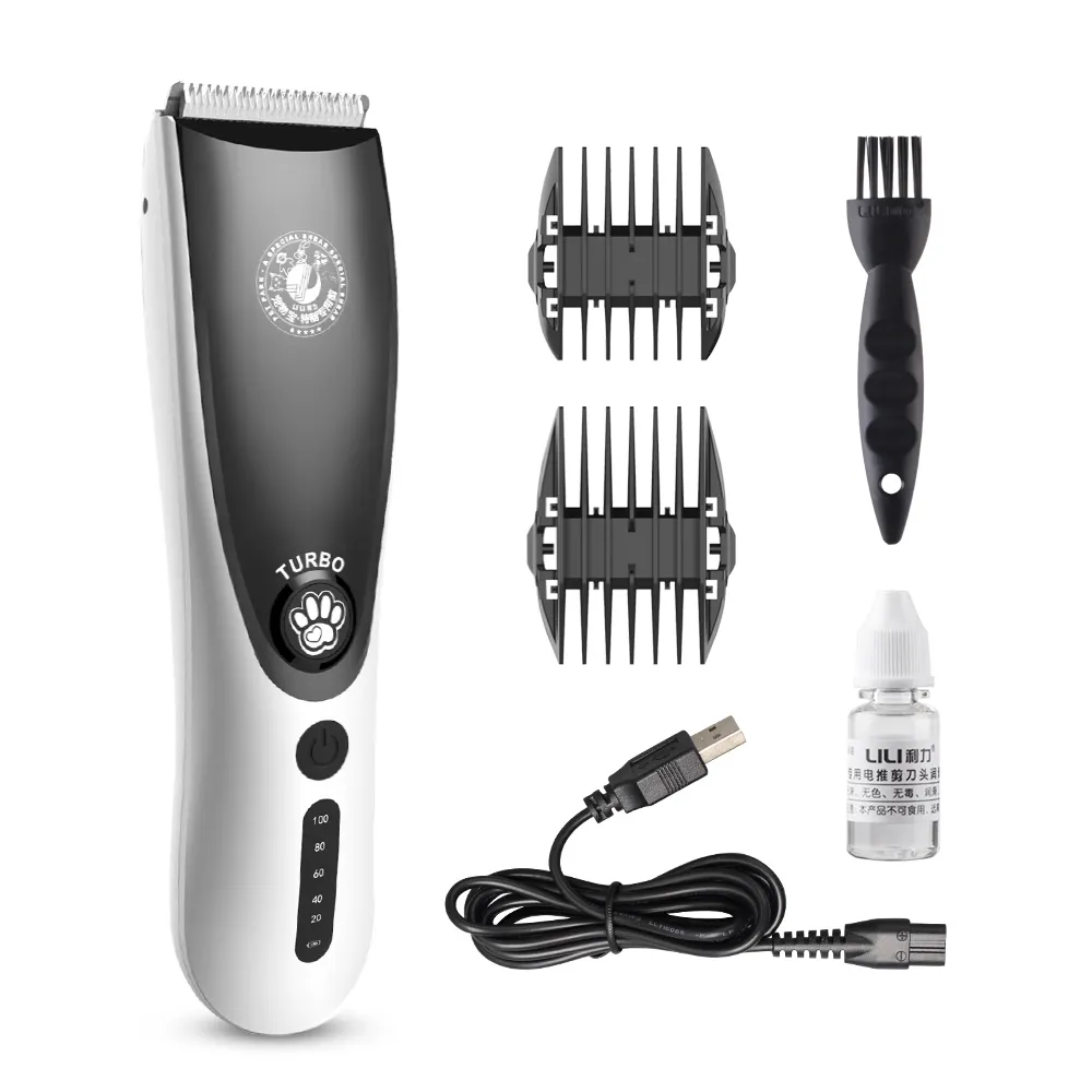 Commercio all'ingrosso Professionale Animale gatto Elettrico Cane di Animale Domestico dei capelli Trimmer Cordless Pet Clipper