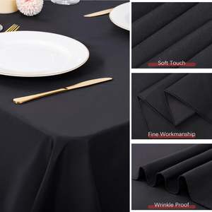 Wholesale Premium Quality Multicolor 100% Polyester <b>Table</b> <b>Cloths</b> Wedding Tablecloths for Hotel Wedding Party Picnic - Product Image 4