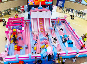 Thiết kế mới Unicorn Inflatable vui chơi giải trí công viên Inflatable sân chơi vui vẻ thành phố cho trẻ em - Product Image 5