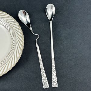 Ensemble de couverts de mariage haut de gamme de 24 pièces, fourchettes, cuillères, boîte en bois dorée, couverts en acier inoxydable - Product Image 5