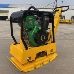 Compacteur de plaques Henan à essence et électrique, modèles vibrants pour fondations routières et asphalte - Product Image 1