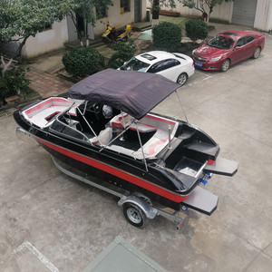 Yate de Pesca de Lujo Pequeño de 19 pies con Certificación CE, Bote Deportivo, Bote de Fibra de Vidrio de Alta Velocidad - Product Image 2