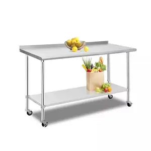 Commercial Kitchen Equipment Factory Price Restaurant Hotel Stainless Steel Work Table