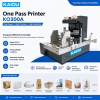Machine d'impression numérique à passage unique KAIOU, imprimante à passage unique pour pochettes, tête d'impression HP A3, machine d'impression numérique pour pizza et papier kraft