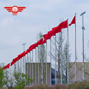 फैक्टरी निर्देशित स्थापना प्रतिरोध आंधी आउटडोर Flagpole अनुकूलन की मोटी स्टेनलेस स्टील झंडा पोल ऊंचाई - Product Image 4