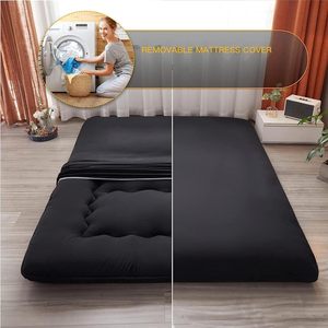 Hàn Quốc Nhật Bản <span class=keywords><strong>Futon</strong></span> Nệm Có Thể Gập Lại Tatami Sợi Nhỏ Nệm Topper Với Có Thể Tháo Rời & Có Thể Giặt Bìa Cho Phòng Ngủ - Product Image 2