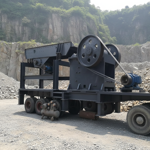 Concasseur à mâchoires mobile à haut rendement, faible coût et structure simple - Product Image 3