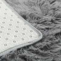Tapis moderne en polyester fait main DA, tapis moelleux à poils longs pour salon, résistant à la saleté, facile à nettoyer, antidérapant