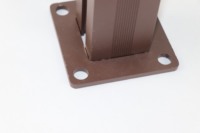 Poteau de balustrade en aluminium et verre robuste pour balcon et terrasse extérieurs