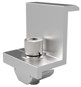 Extremo solar y abrazadera media Abrazadera <span class=keywords><strong>de</strong></span> soporte <span class=keywords><strong>de</strong></span> panel solar ajustable Soporte fotovoltaico ancho para sistema <span class=keywords><strong>de</strong></span> panel solar Fácil instalación - Product Image 1