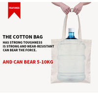 Sac Fourre-Tout en Toile de Coton Personnalisé avec Logo Imprimé, Recyclable, Uni, de Couleur Naturelle, pour le Shopping
