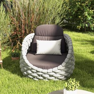 Conjunto de Sofás de Jardín de Lujo con Tejido de Cuerda, Estilo Moderno - Product Image 3