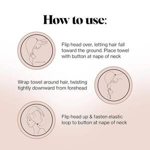 Süper yumuşak ev kullanımı eller serbest Wrap dokuma örme Polyester saç kurutma makinesi havlu çift katmanlı anti-bukle ve anti-kırılma çabuk kuru - Product Image 6