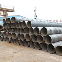 Tuyau en acier soudé en spirale de grand diamètre, fourni par l'usine, 400 mm, 500 mm, 610 mm, 800 mm, tube en acier SSAW pour la transmission d'eau et la construction