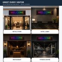 Kotak Lampu LED Indoor/Outdoor Full Color Layar Tampilan Selamat Datang Dapat Digulirkan Fungsi SDK 5 Tahun Kecerahan Tinggi 5000CD 2K/4K/8K
