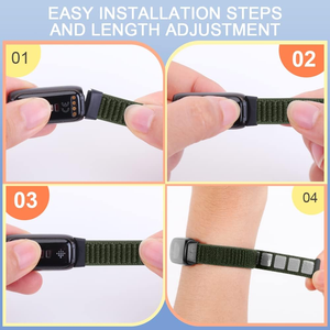 Bracelets de montre de remplacement sportifs ajustables en Velcro, vente directe d'usine, pour <span class=keywords><strong>Fitbit</strong></span> <span class=keywords><strong>Luxe</strong></span>, pour femmes et hommes, bracelet <span class=keywords><strong>Fitbit</strong></span> <span class=keywords><strong>Luxe</strong></span> - Product Image 4