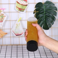 투명 300ml 400ml 500ml 16oz Bpa Free PET 식품 등급 음료 플라스틱 미네랄 워터 주스 병