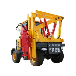 Loaded type DZC-1 guardrail pile driving and pulling engineering drilling machine Hydraulic press pile driver