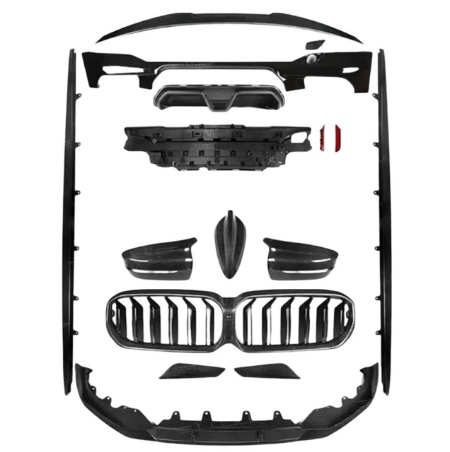 High Quality Dry Carbon Fiber Body Kit for BMW 5 Series G30 G38 2021-2023 Upgrade MP Front Lip Rear Diffuser Spoiler