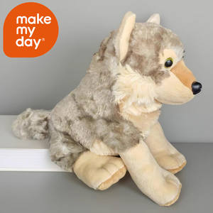 Realistico cucciolo di lupo peluche realistica di simulazione di animali di pezza Baby lupo bambola morbida della fauna selvatica peluche per bambini regalo decorazione per la casa - Product Image 3