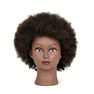 Tête de mannequin <span class=keywords><strong>d</strong></span>'entraînement afro professionnelle en gros - Cheveux humains noirs pour la pratique du tressage - Product Image 1